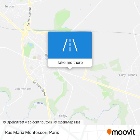 Rue Maria Montessori map