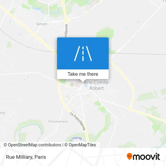 Rue Milliary map
