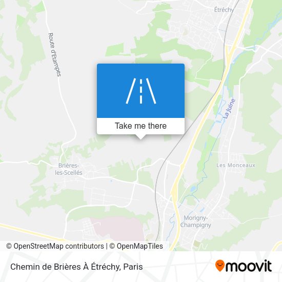 Chemin de Brières À Étréchy map