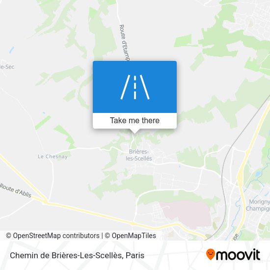 Chemin de Brières-Les-Scellès map