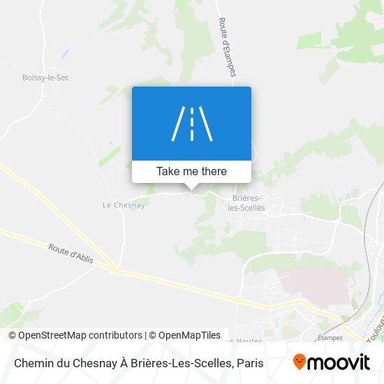 Chemin Du Chesnay À Brières-Les-Scelles map