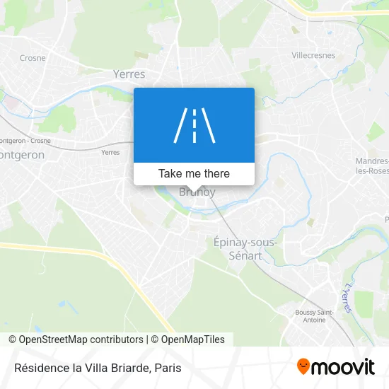 Résidence la Villa Briarde map