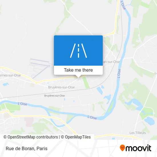 Rue de Boran map