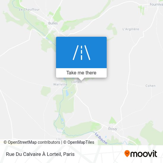 Rue Du Calvaire À Lorteil map