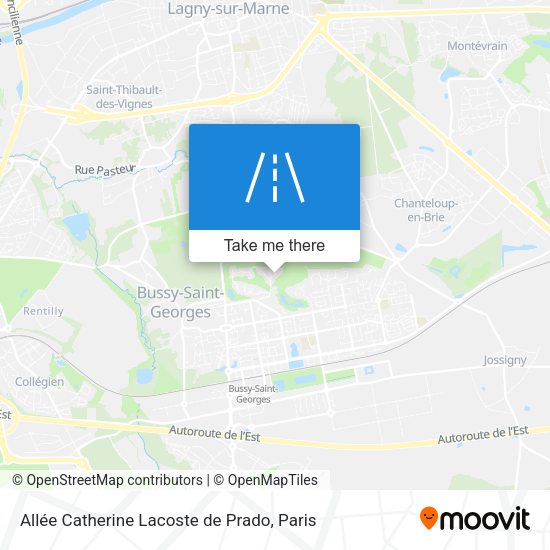 Allée Catherine Lacoste de Prado map