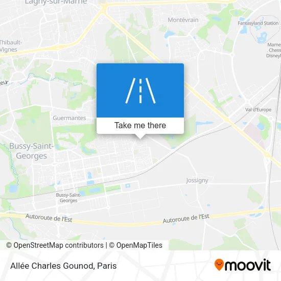 Mapa Allée Charles Gounod