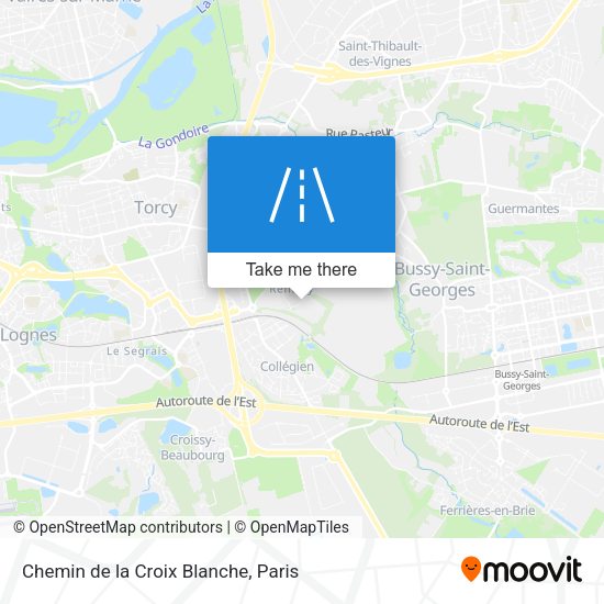 Chemin de la Croix Blanche map