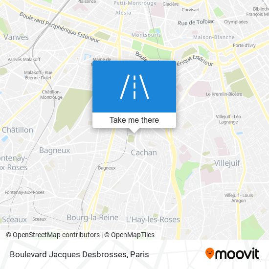 Mapa Boulevard Jacques Desbrosses