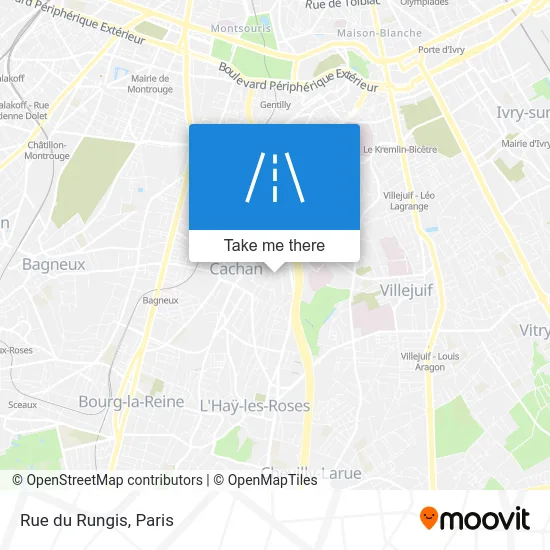 Rue du Rungis map