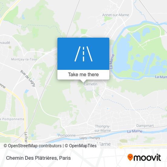 Chemin Des Plâtrières map