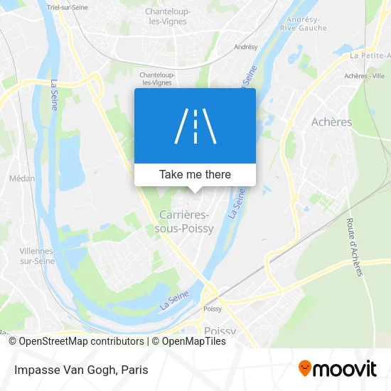 Impasse Van Gogh map