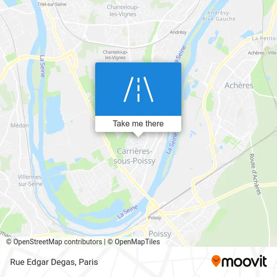 Rue Edgar Degas map