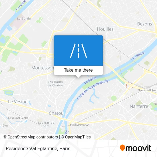 Résidence Val Eglantine map