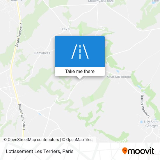 Lotissement Les Terriers map