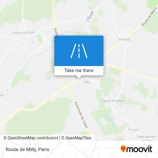 Route de Milly map