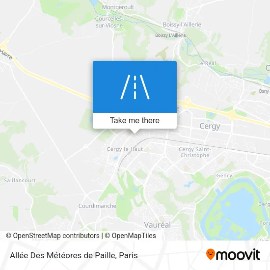 Allée Des Météores de Paille map