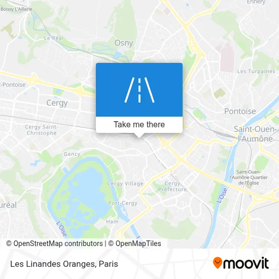 Les Linandes Oranges map