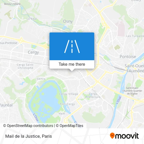 Mail de la Justice map