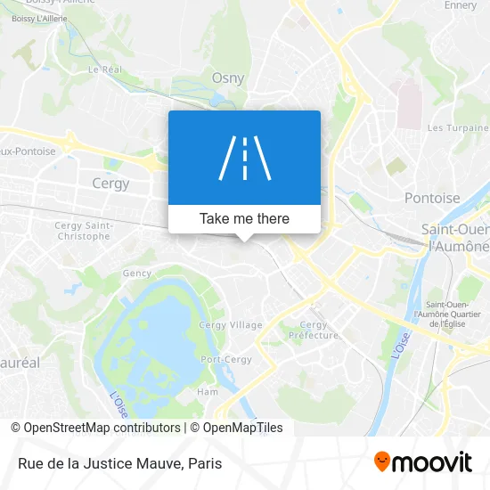 Rue de la Justice Mauve map