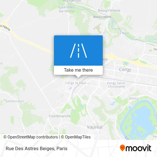 Rue Des Astres Beiges map