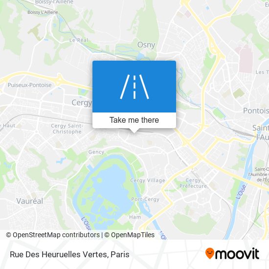 Mapa Rue Des Heuruelles Vertes