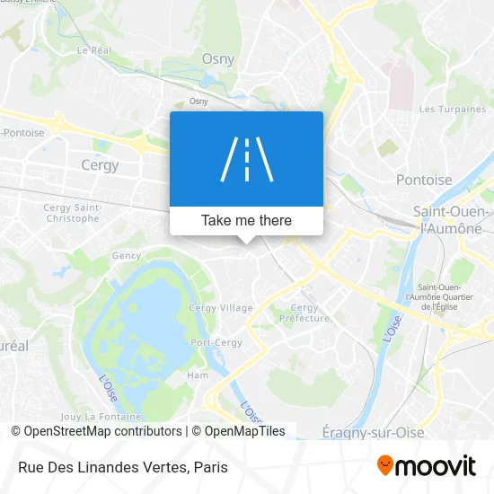 Rue Des Linandes Vertes map