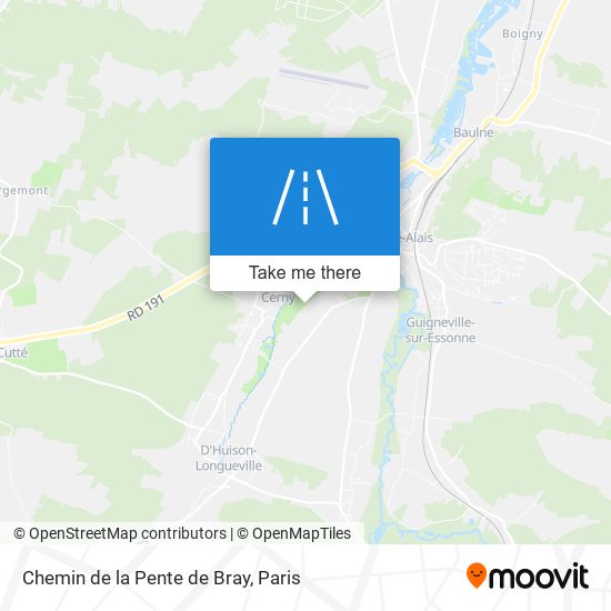 Chemin de la Pente de Bray map