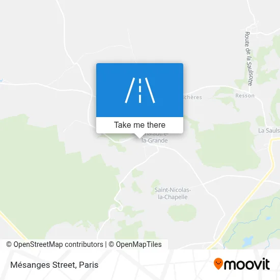 Rue Des Mésanges map