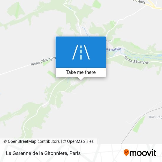 La Garenne de la Gitonniere map