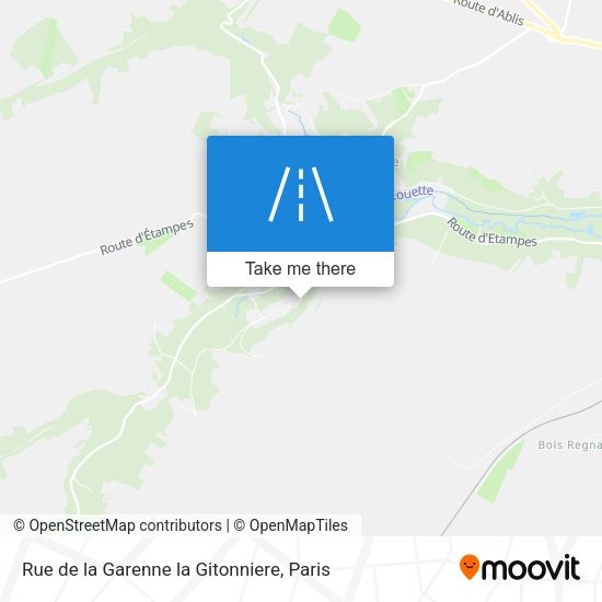 Rue de la Garenne la Gitonniere map