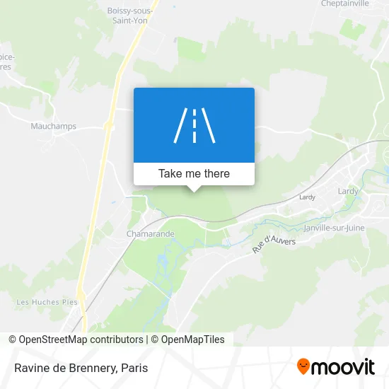 Ravine de Brennery map