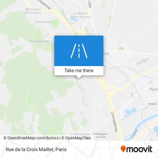 Rue De La Croix Maillet map