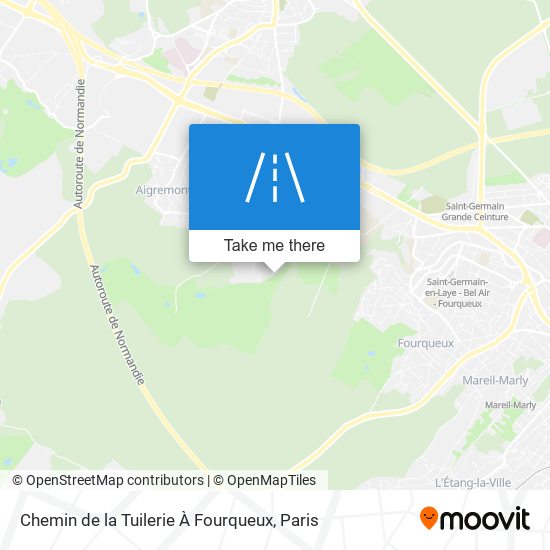 Chemin De La Tuilerie À Fourqueux map
