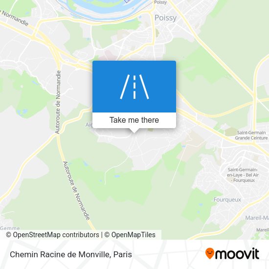 Chemin Racine de Monville map