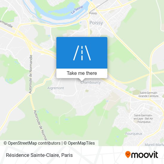 Résidence Sainte-Claire map