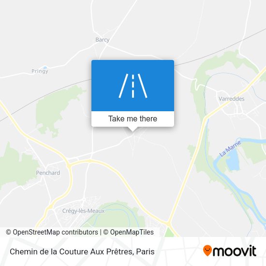 Chemin de la Couture Aux Prêtres map