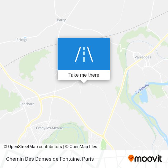 Chemin Des Dames de Fontaine map