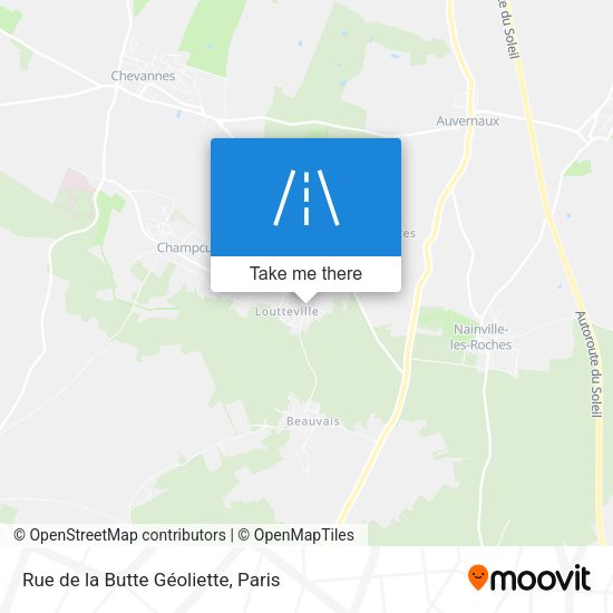 Rue de la Butte Géoliette map