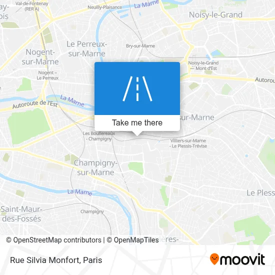 Rue Silvia Monfort map