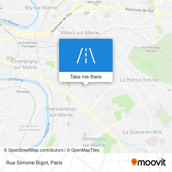 Rue Simone Bigot map