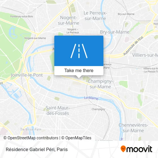 Résidence Gabriel Péri map