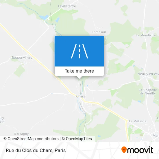 Rue du Clos du Chars map