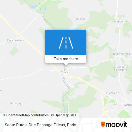 Sente Rurale Dite Passage Filleux map