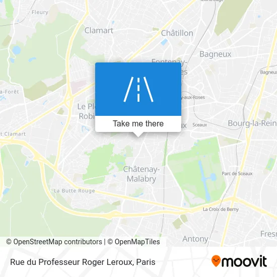 Rue du Professeur Roger Leroux map