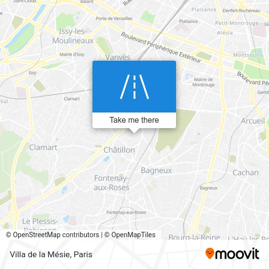 Villa de la Mésie map