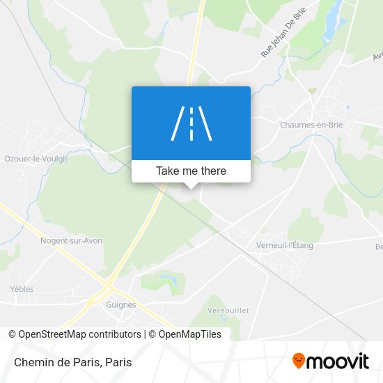 Chemin de Paris map