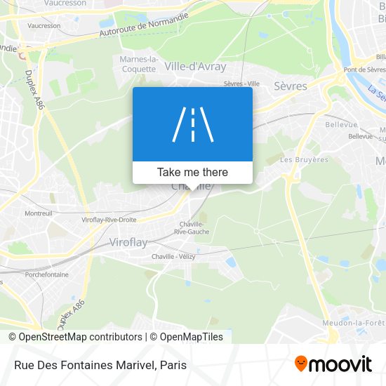 Rue Des Fontaines Marivel map