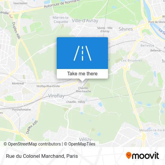 Rue du Colonel Marchand map