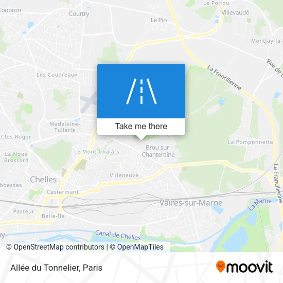 Allée du Tonnelier map