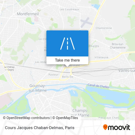 Cours Jacques Chaban-Delmas map